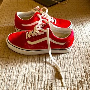 🤍Vans red low ❤️